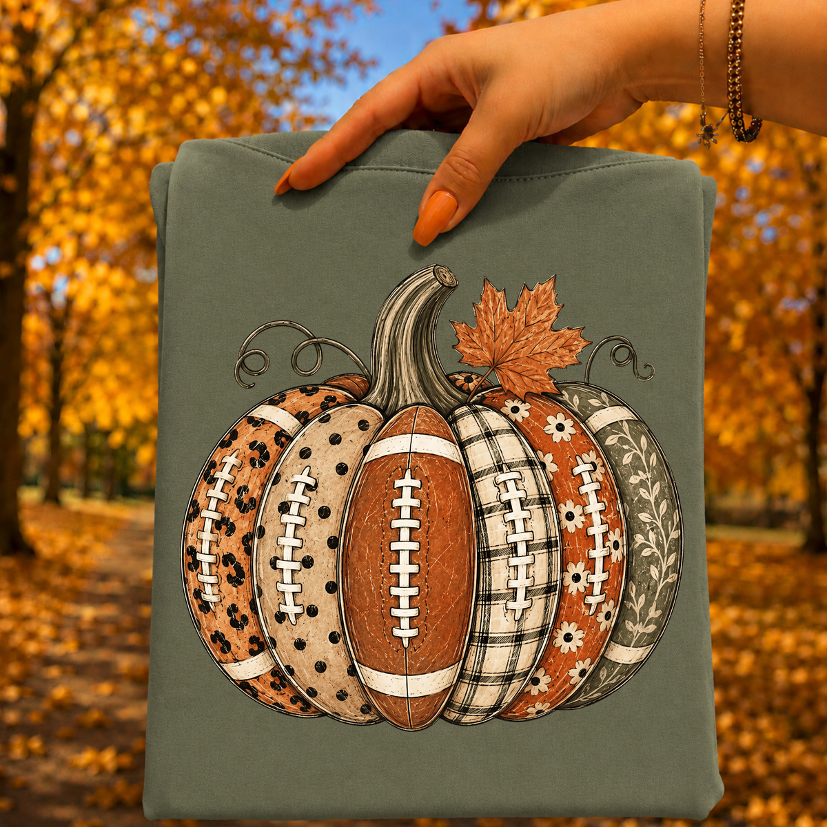 Fall Football Pumpkin