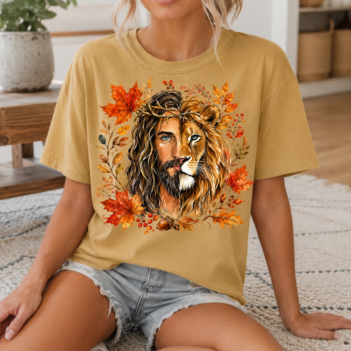Fall Jesus Lion