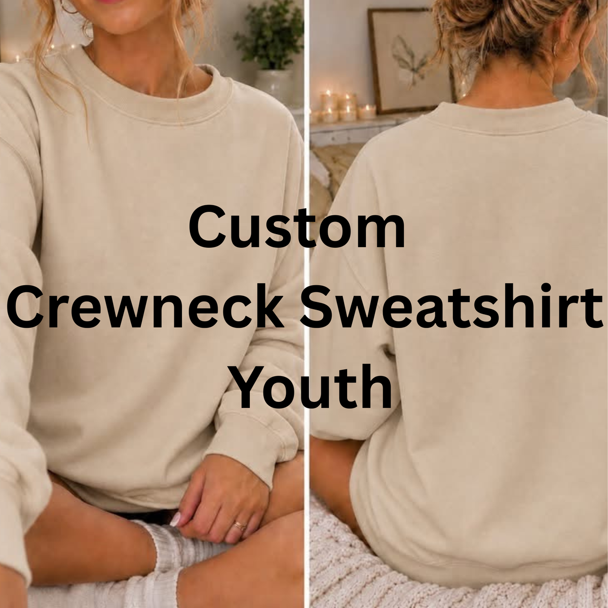 Custom Crew Sweatshirt Youth